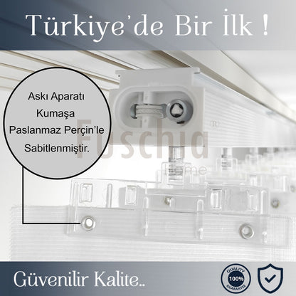 Nova - Baskılı Dikey Tül Perde